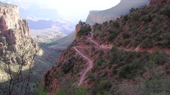 Private Bright Angel Trail Hike to Plateau Point