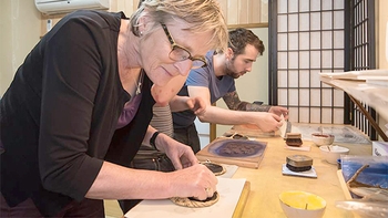 Traditional Woodblock Printing Workshop in Asakusa