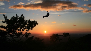 Nighttime Zipline Canopy Adventure with Superman Flight