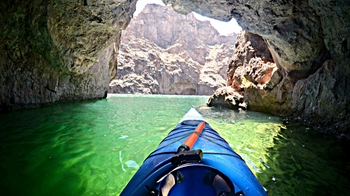 Half-Day Kayak Tour of Black Canyon with Emerald Cave & Historic Overlook