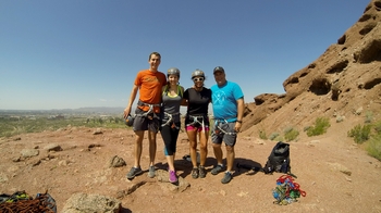 Papago Buttes Rappelling