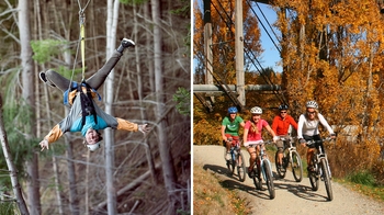 Full-Day Treetop Zipline & Scenic Cycling Tour
